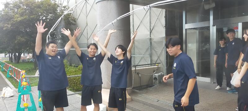 ミストシャワーの設置